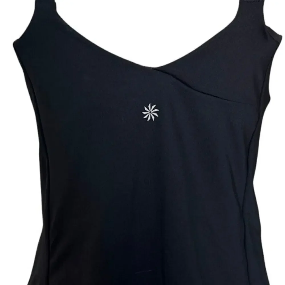 NWT Athleta Crossed Tankini in Black Womens Size M
